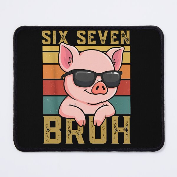 Item preview, Six Seven Bruh Meme – Funny 67 Cool Pig with Sunglasses designed and sold by LashondaGreen89.