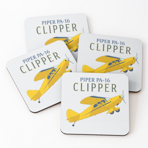 Item preview, yellow Piper Pa-16 Clipper pilot merch aviation designed and sold by PilotandPlane.
