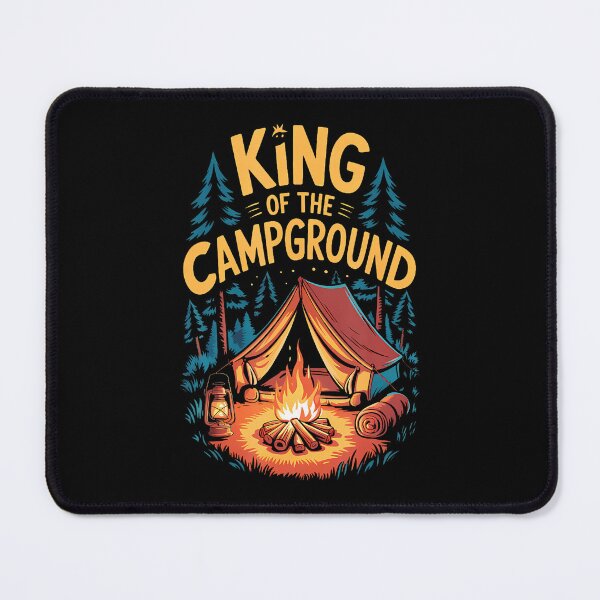Item preview, King Of The Campground Funny Camping Dad Tent Camping designed and sold by TashiaJerrie.