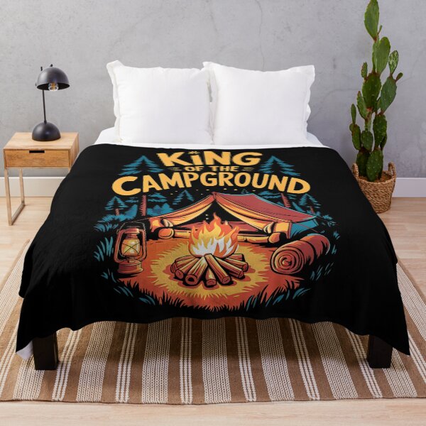 Item preview, King Of The Campground Funny Camping Dad Tent Camping designed and sold by TashiaJerrie.