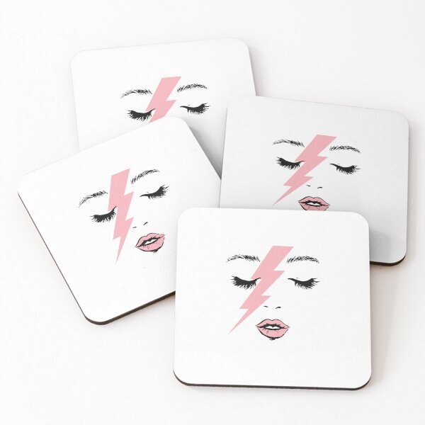 Item preview, Glam Rock Pop Star Lightning Face designed and sold by The secret storage room.