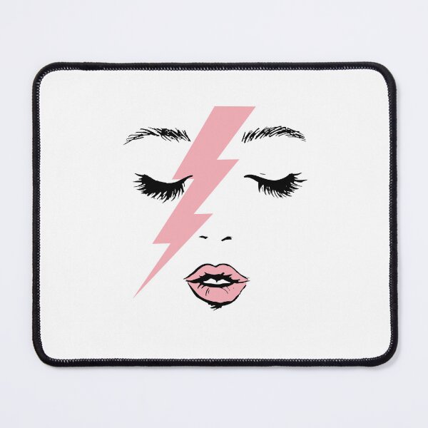 Item preview, Glam Rock Pop Star Lightning Face designed and sold by The secret storage room.