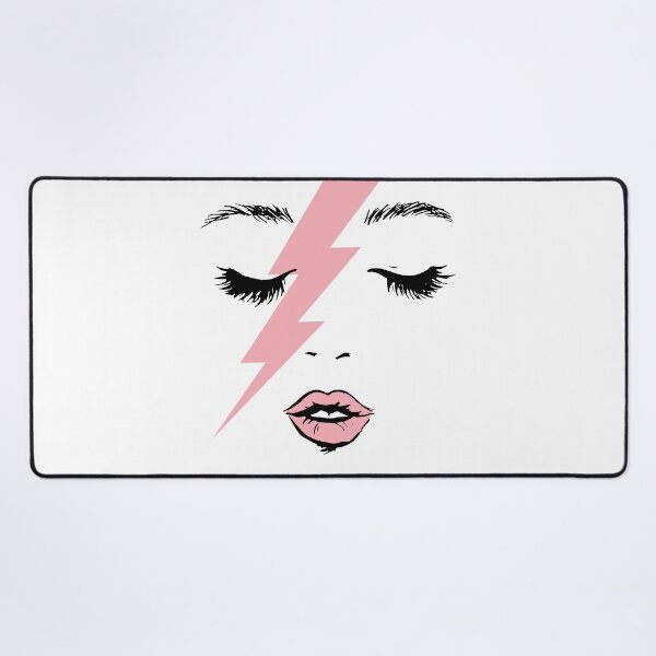 Item preview, Glam Rock Pop Star Lightning Face designed and sold by The secret storage room.