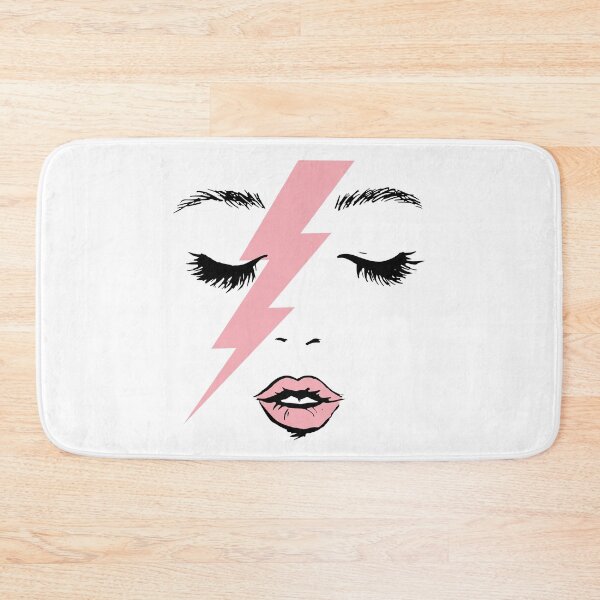 Item preview, Glam Rock Pop Star Lightning Face designed and sold by The secret storage room.