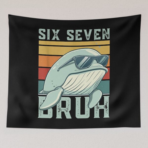 Item preview, Six Seven Bruh Meme – Funny 67 Cool Sunglasses Whale designed and sold by LashondaGreen89.