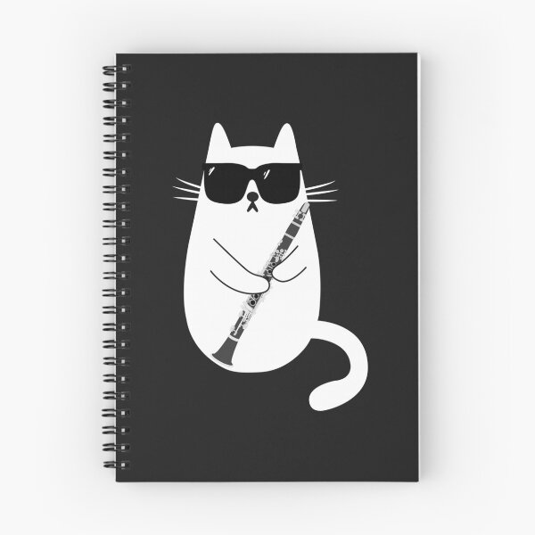 Item preview, Funny Cat Wearing Sunglasses Playing Clarinet Musician  designed and sold by Inglisue.