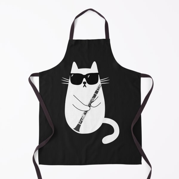 Item preview, Funny Cat Wearing Sunglasses Playing Clarinet Musician  designed and sold by Inglisue.