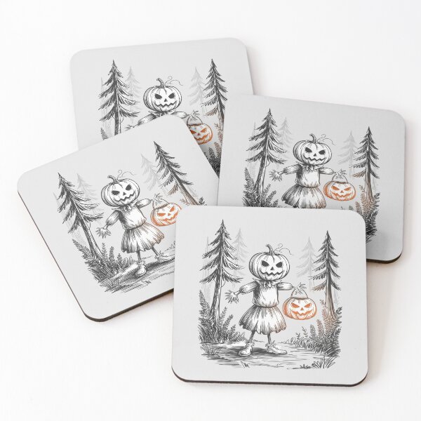 Item preview, Pumpkin Head Halloween Forest Spooky Horror Night Forest designed and sold by countntenov.