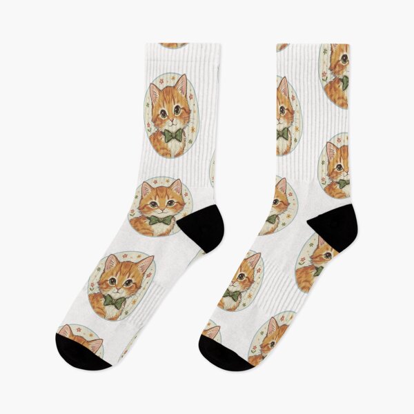 Item preview, Cute Vintage Cat with Bow Tie | Aesthetic Kitty Illustration designed and sold by FunkyPatakha.