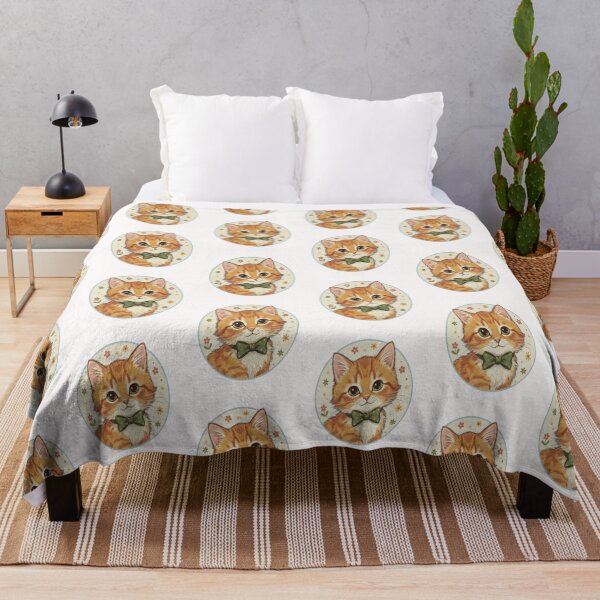 Item preview, Cute Vintage Cat with Bow Tie | Aesthetic Kitty Illustration designed and sold by FunkyPatakha.