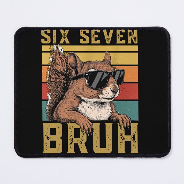 Item preview, Six Seven Bruh 67 Meme Funny Cool Squirrel Sunglasses Vector designed and sold by LashondaGreen89.