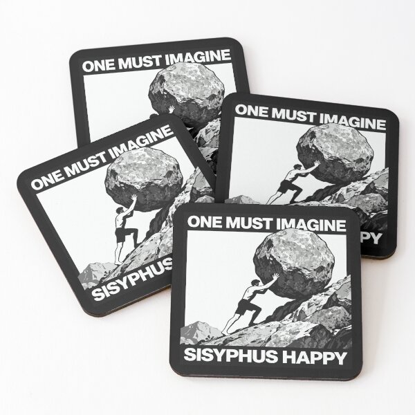 Item preview, One Must Imagine Sisyphus Happy designed and sold by deathanarchy.