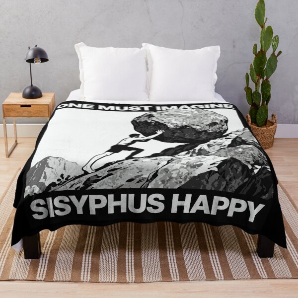 Item preview, One Must Imagine Sisyphus Happy designed and sold by deathanarchy.