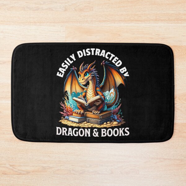 Item preview, Easily Distracted By Dragons And Books designed and sold by akdkzbxp10.