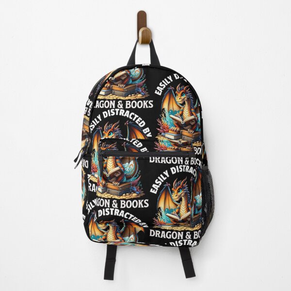 Item preview, Easily Distracted By Dragons And Books designed and sold by akdkzbxp10.