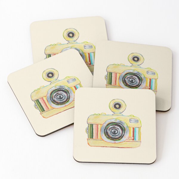 Item preview, Yellow Lomo Camera Oil Pastel Hand Draw  designed and sold by purple-Q.