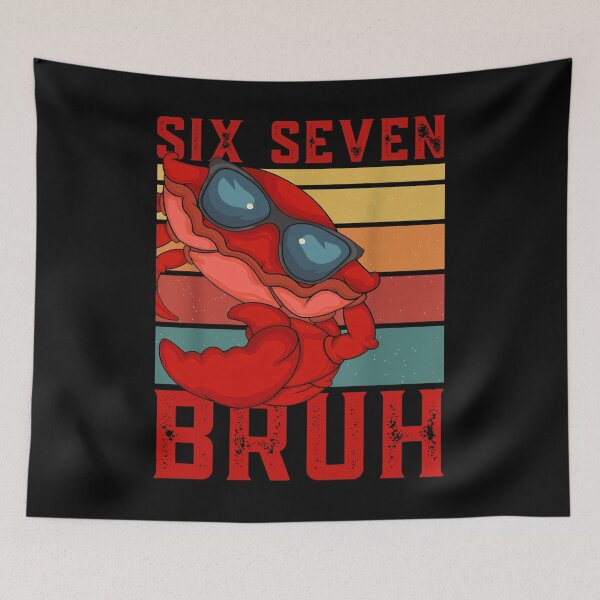 Item preview, Six Seven Bruh 67 Meme | Funny Cool Crab With Sunglasses  designed and sold by LashondaGreen89.