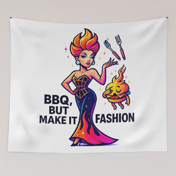 Item preview, BBQ, But Make It Fashion ♨–♨ BAR-B-Q COLLECTION – Haute Grill Couture designed and sold by WheelieGdArt.
