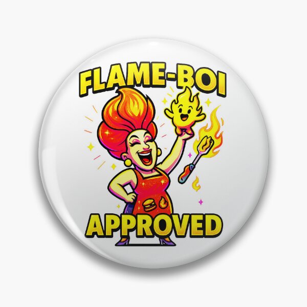 Item preview, FLAME-BOI APPROVED ♨–♨ BAR-B-Q COLLECTION designed and sold by WheelieGdArt.