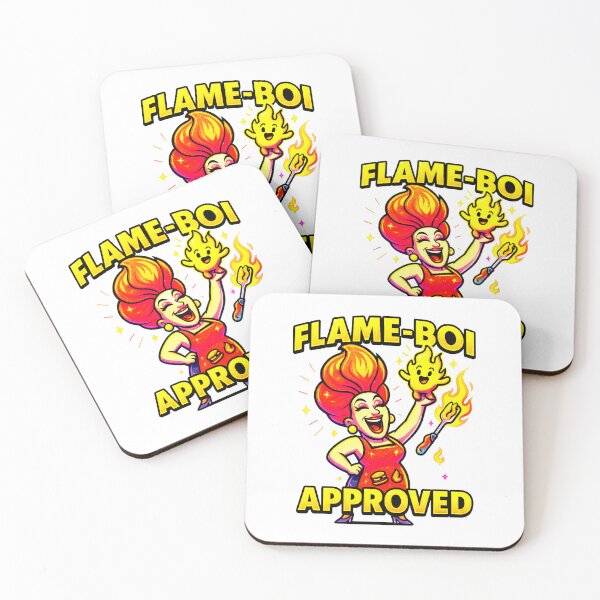 Item preview, FLAME-BOI APPROVED ♨–♨ BAR-B-Q COLLECTION designed and sold by WheelieGdArt.