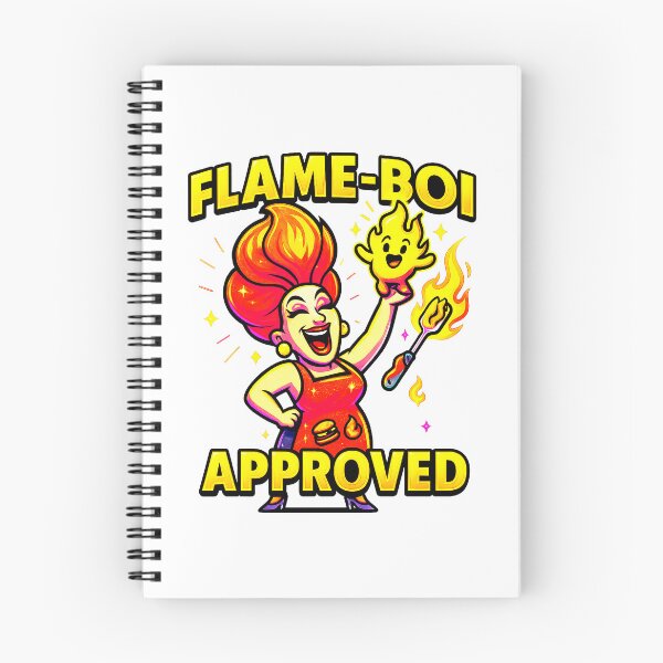 Item preview, FLAME-BOI APPROVED ♨–♨ BAR-B-Q COLLECTION designed and sold by WheelieGdArt.