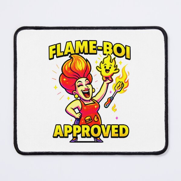 Item preview, FLAME-BOI APPROVED ♨–♨ BAR-B-Q COLLECTION designed and sold by WheelieGdArt.