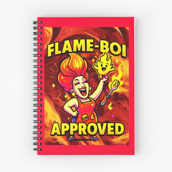 Item preview, FLAME-BOI APPROVED ♨–♨ BAR-B-Q COLLECTION - Flame ON designed and sold by WheelieGdArt.
