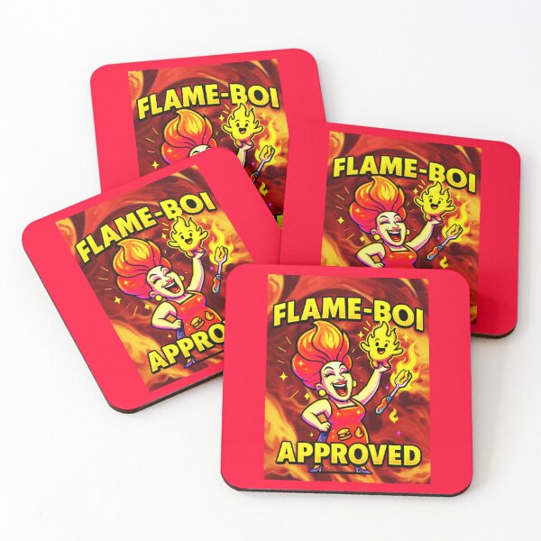 Item preview, FLAME-BOI APPROVED ♨–♨ BAR-B-Q COLLECTION - Flame ON designed and sold by WheelieGdArt.