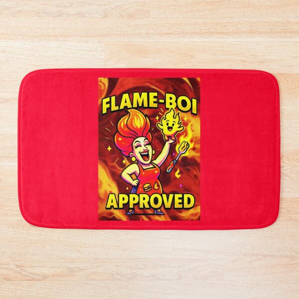 Item preview, FLAME-BOI APPROVED ♨–♨ BAR-B-Q COLLECTION - Flame ON designed and sold by WheelieGdArt.