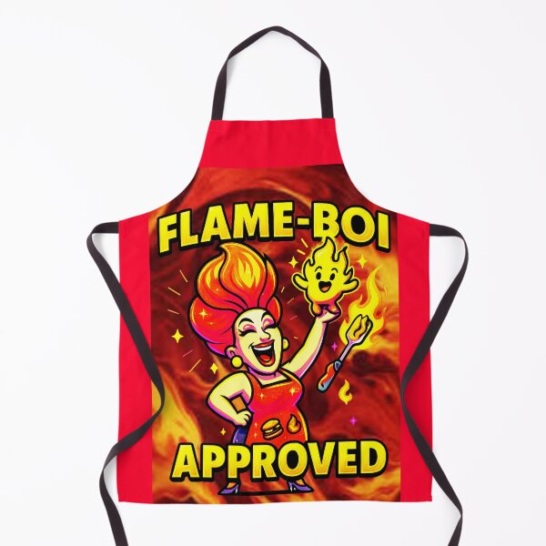 Item preview, FLAME-BOI APPROVED ♨–♨ BAR-B-Q COLLECTION - Flame ON designed and sold by WheelieGdArt.