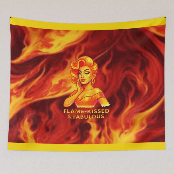 Item preview, FLAME-KISSED & FABULOUS ♨–♨ BAR-B-Q COLLECTION - FLAME ON designed and sold by WheelieGdArt.
