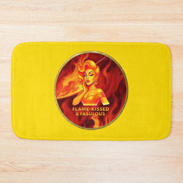 Item preview, FLAME-KISSED & FABULOUS ♨–♨ BAR-B-Q COLLECTION - FLAME ON BADGE designed and sold by WheelieGdArt.