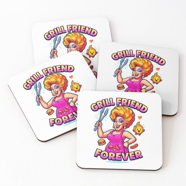 Item preview, Grill Friend Forever ♨–♨ BAR-B-Q COLLECTION – Flame-Femme Edition designed and sold by WheelieGdArt.