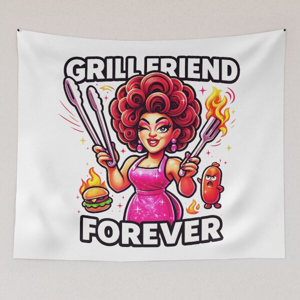 Item preview, Grill Friend Forever ♨–♨ Bar-B-Q Collection – Sassy Sparkle Edition designed and sold by WheelieGdArt.