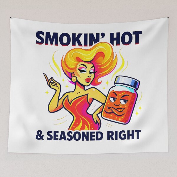 Item preview, SMOKIN’ HOT & SEASONED RIGHT ♨–♨ BAR-B-Q COLLECTION – FIERY GLAM EDITION designed and sold by WheelieGdArt.