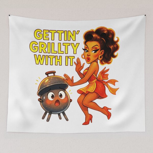 Item preview, Gettin’ Grillty With It ♨–♨ BAR-B-Q COLLECTION – Hotstepper Edition designed and sold by WheelieGdArt.