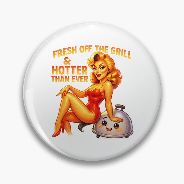 Item preview, Fresh Off the Grill & Hotter Than Ever ♨–♨ BAR-B-Q COLLECTION – Sizzlin’ Pin-Up Edition designed and sold by WheelieGdArt.