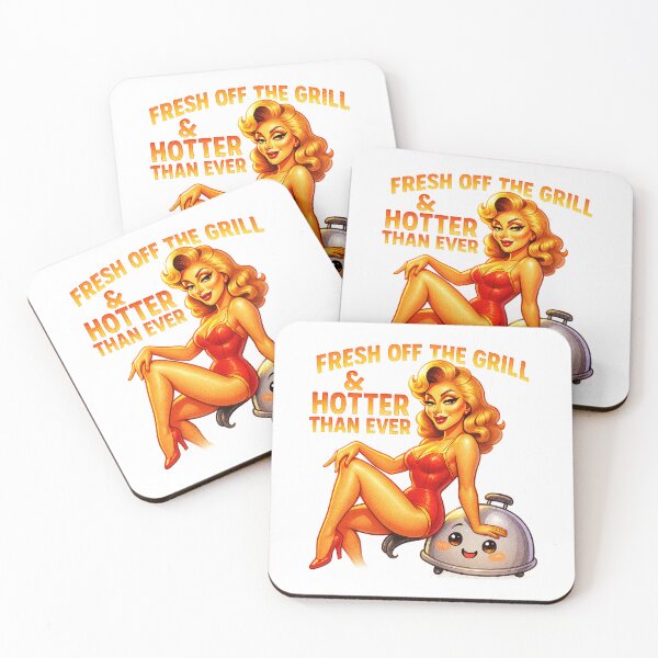 Item preview, Fresh Off the Grill & Hotter Than Ever ♨–♨ BAR-B-Q COLLECTION – Sizzlin’ Pin-Up Edition designed and sold by WheelieGdArt.