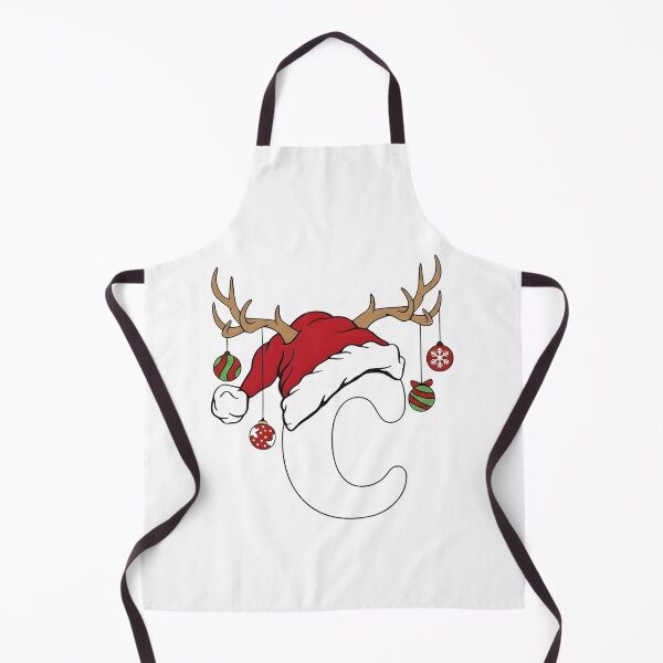Item preview, Cute Christmas Letter C with Holiday Ornaments designed and sold by NovaDoodle Art Studio.