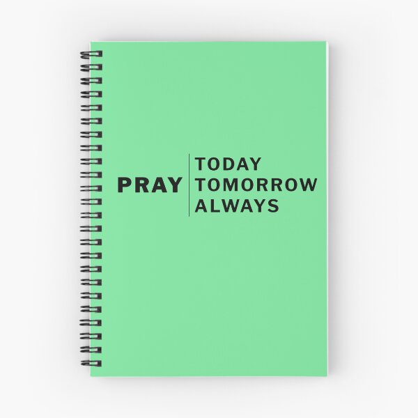 Item preview, PRAY Today Tomorrow Always – Faith-Inspired Minimalist Design designed and sold by AdamIntrovert.