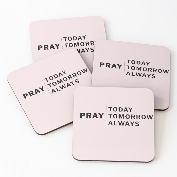 Item preview, PRAY Today Tomorrow Always – Faith-Inspired Minimalist Design designed and sold by AdamIntrovert.