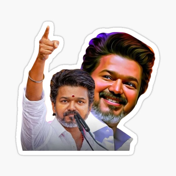 TVK Leader Support Inspirational T-Shirt Art Sticker