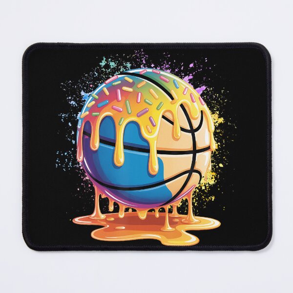 Item preview, Ice Cream Basketball Drip Splatter Paint Basketball Dripping designed and sold by BarbaraLillie.