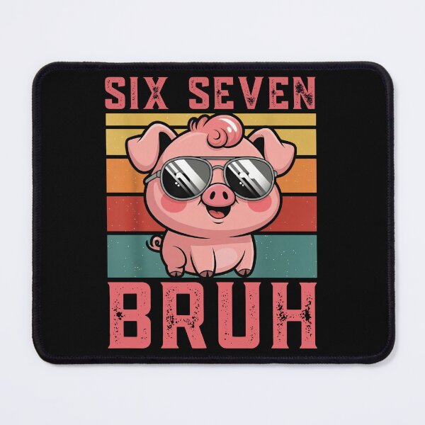 Item preview, Six Seven Bruh Funny Meme Pig – Cool 67 Sunglasses Design designed and sold by LashondaGreen89.