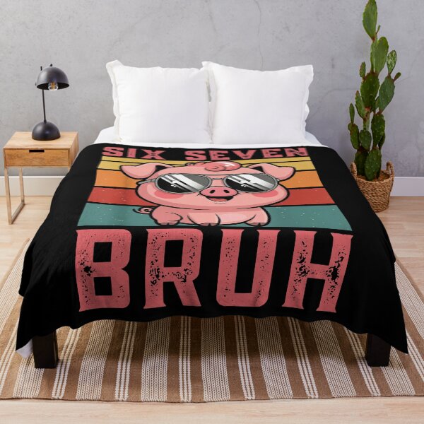 Item preview, Six Seven Bruh Funny Meme Pig – Cool 67 Sunglasses Design designed and sold by LashondaGreen89.