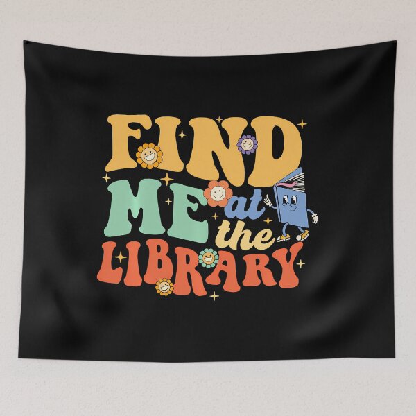 Item preview, Find Me At The Library Floral designed and sold by akdkzbxp10.