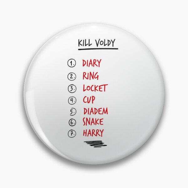 Item preview, Horcrux Checklist - Kill Voldy To Do List designed and sold by Greemo03.