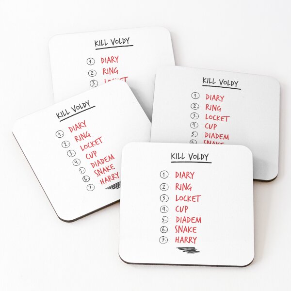 Item preview, Horcrux Checklist - Kill Voldy To Do List designed and sold by Greemo03.