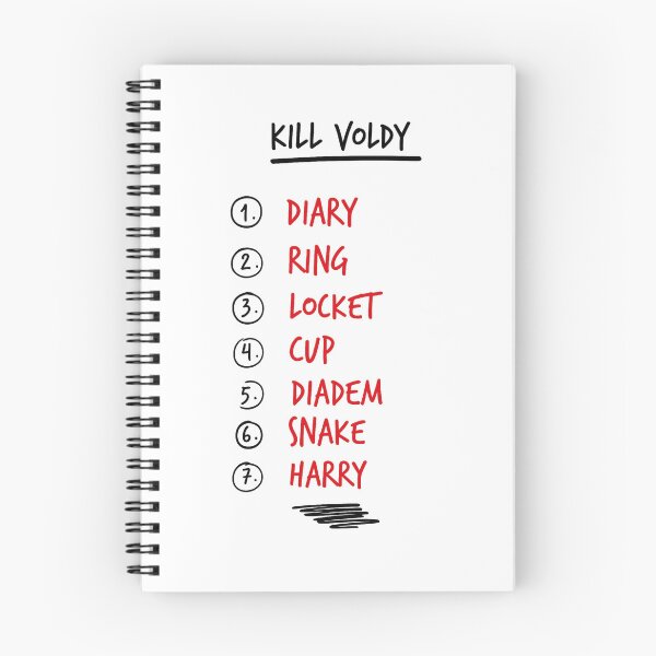 Item preview, Horcrux Checklist - Kill Voldy To Do List designed and sold by Greemo03.