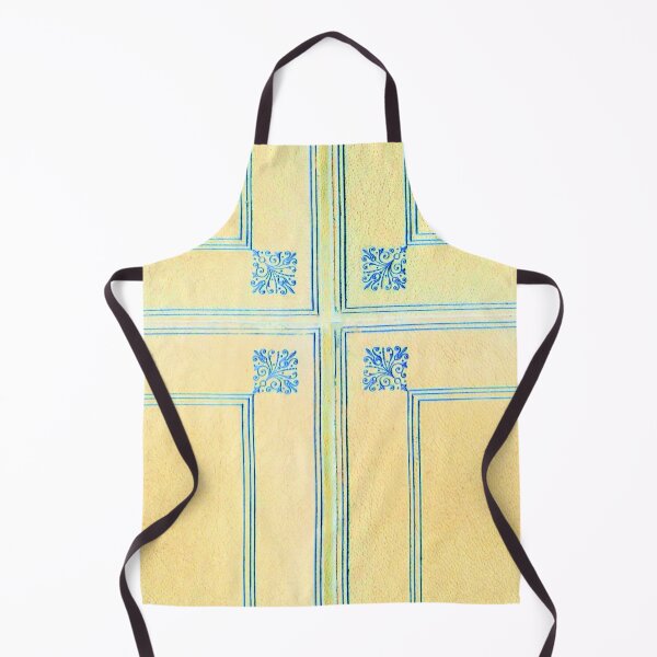 Item preview, Vintage Blue-Gold Ornamental Book Cover ✍– Antique Leather Pattern designed and sold by WheelieGdArt.